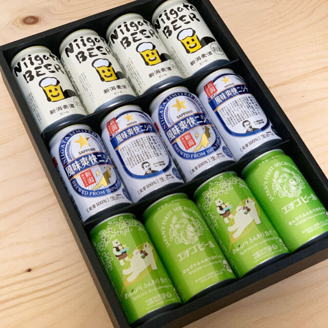 【風味爽快ニシテ 新潟麦酒 エチゴビール白】350ml 12本詰め合わせセット