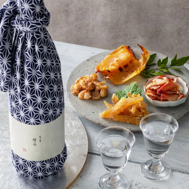 純米大吟醸【越乃雫】720ml×清酒漬け珍味４種セット