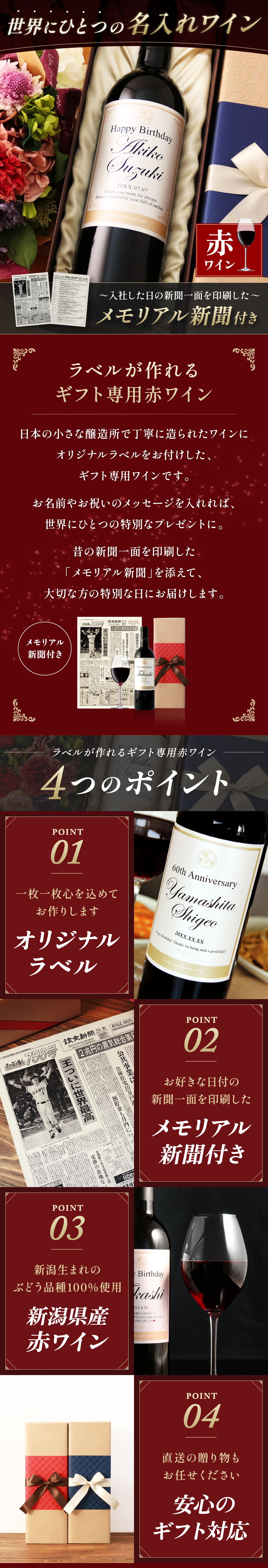 世界にひとつの名入れワイン
